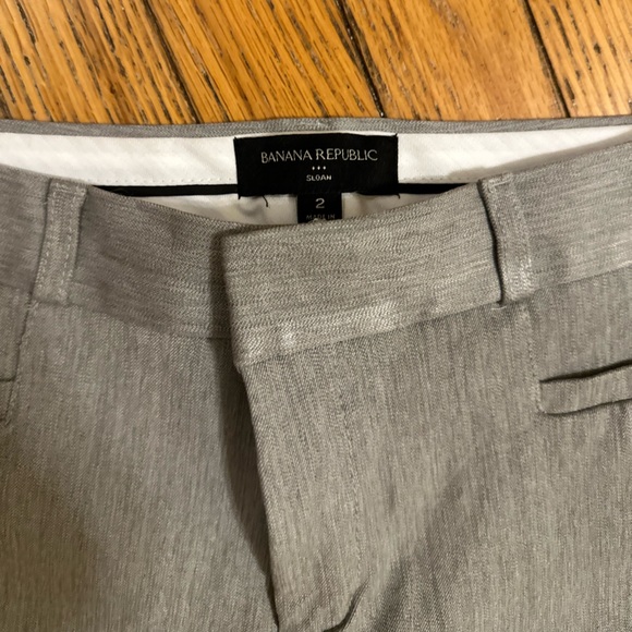 NEW Banana Republic Sloan Suit Pant (Grey; Size 2). - Picture 7 of 12